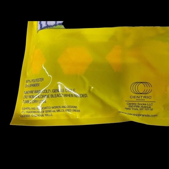 Men’s Nostalgic Fruit Gushers Crew Socks 6-12 Lot X 6 pair's  Centric Brands New - Picture 2 of 3